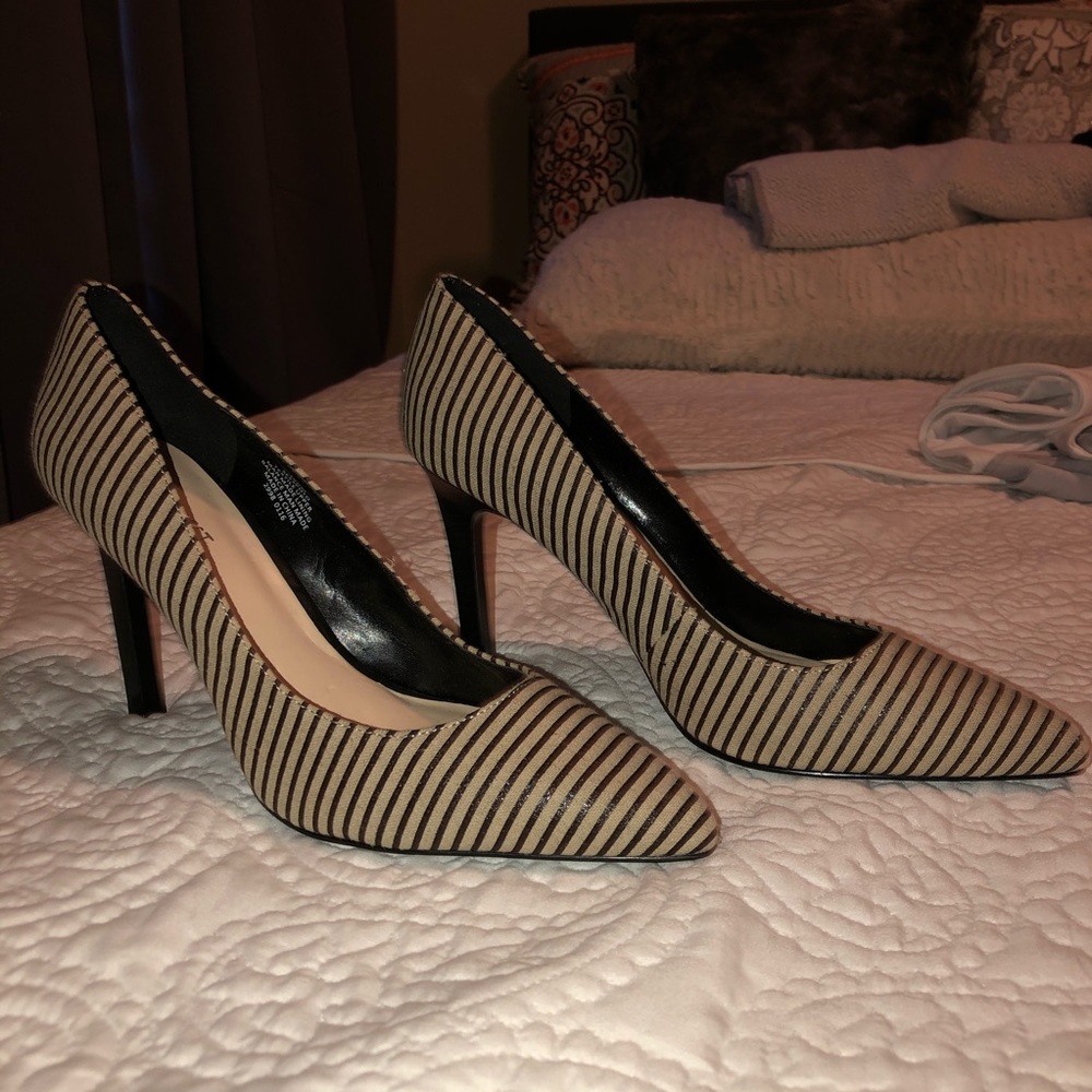 Nine West Striped Stilettos